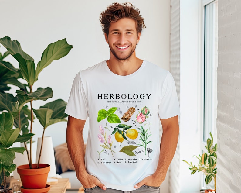 Herbology with fruit and herbs (Unisex t-shirt)