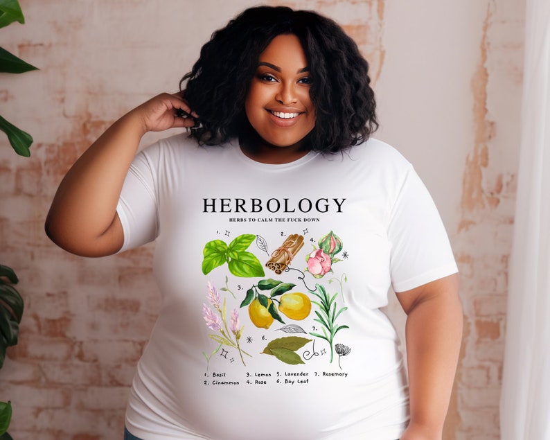 Herbology with fruit and herbs (Unisex t-shirt)