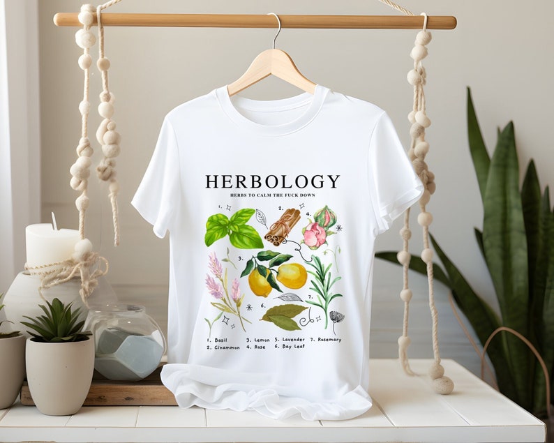 Herbology with fruit and herbs (Unisex t-shirt)