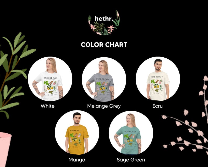 Herbology with fruit and herbs (Unisex t-shirt)