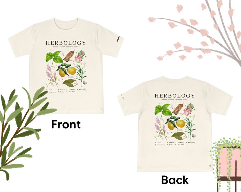 Herbology with fruit and herbs (Unisex t-shirt)